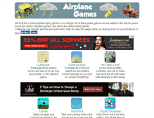 Tablet Screenshot of airplanegames.org